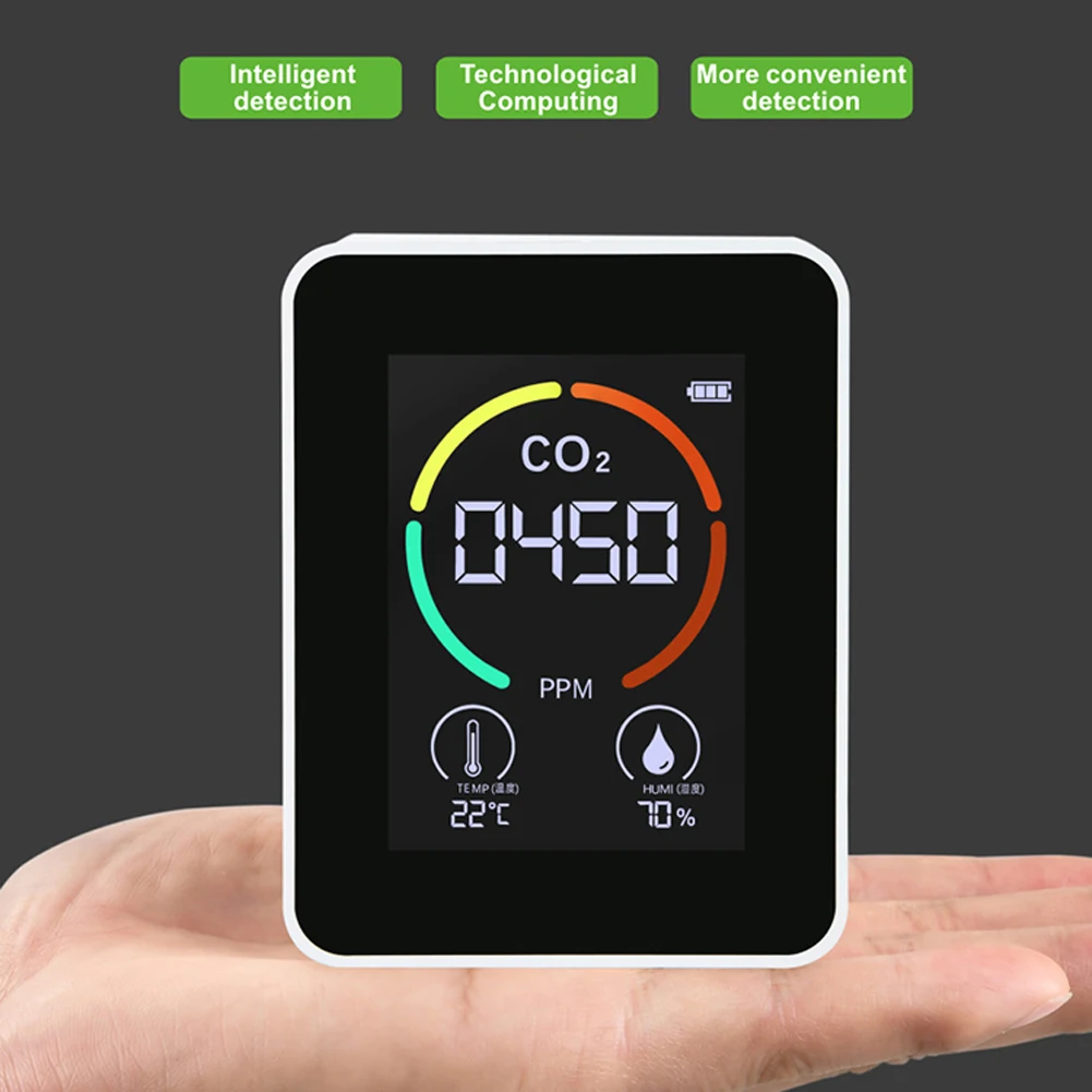 Интеллектуальный датчик CO2 многофункциональный Термогигрометр домашний