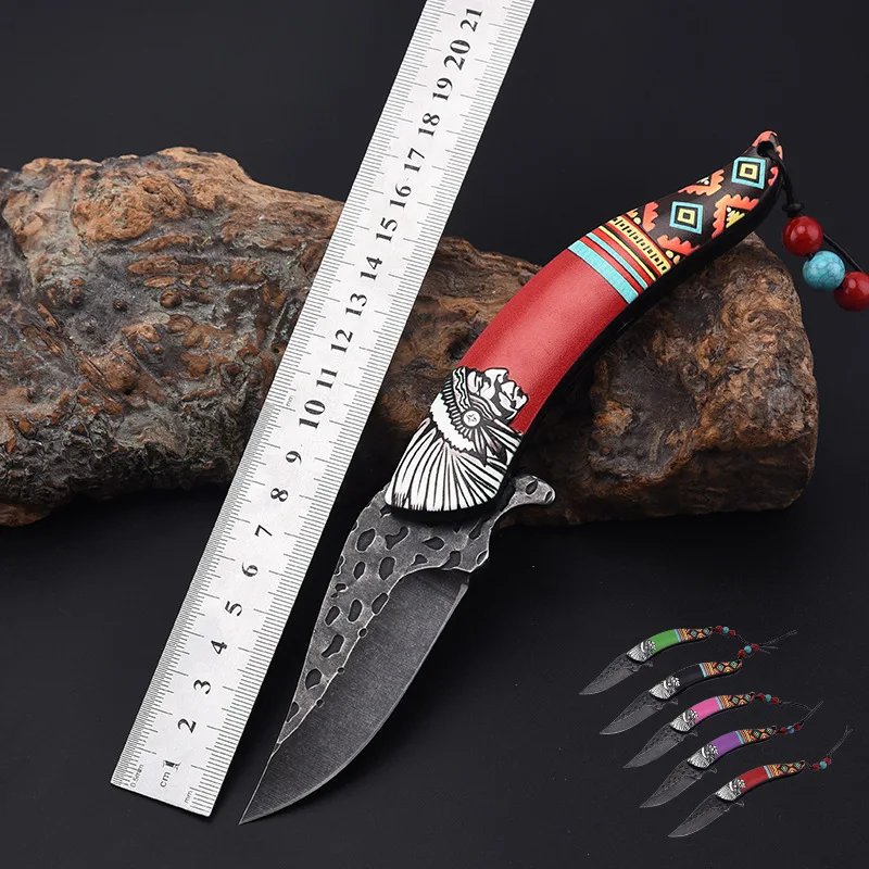 

Folding Pocket Knife Outdoor Survival Tactical Knife Camping Hiking Hunting Knife Self-Defense EDC Tool
