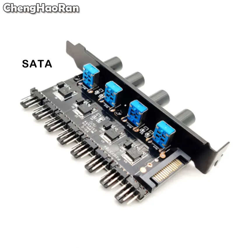 Кулер для ПК центральный процессор компьютера 8 каналов 4 кнопки SATA 12