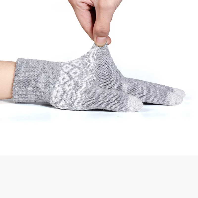 

Winter Cotton Gloves One Size Unisex Five Fingers Touch Screen