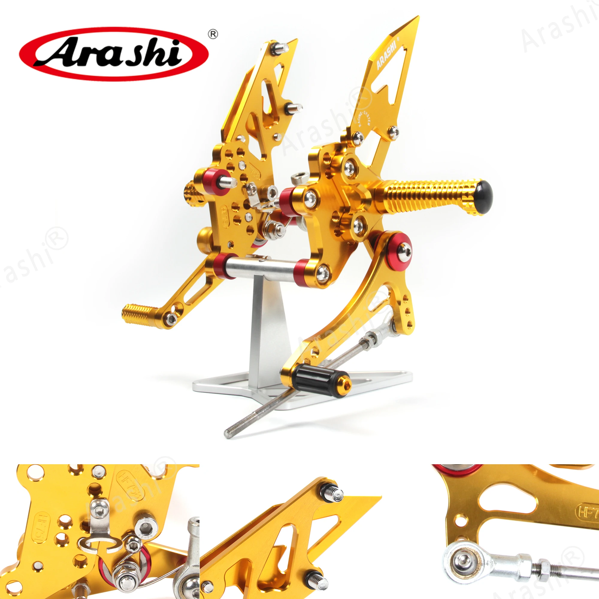 

Arashi NINJA300 2013 - 2017 Rearset CNC Adjustable Footrest For KAWASAKI NINJA 300 Foot Peg Rear 2014 2015 2016 EX300B EX300A SE
