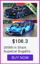 20086 Supercar Bugattis синий \ красный \ черный Technic 42083 3625 шт Chiron модель автомобиля строительные блоки кирпичи игрушки