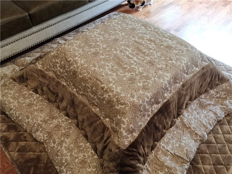 Набор с подогревом Kotatsu 4 шт. стол футон ковер нагреватель мебель в японском стиле