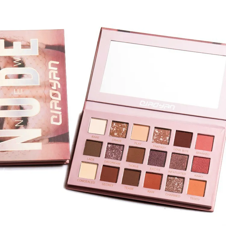 Новинка 18 цветов обнаженные блестящие тени для век перламутровый макияж