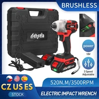 520n m brushless cordless electric impact wrench 12 inch power tools 15000mah li battery compatible makita 18v battery 3500rpm
