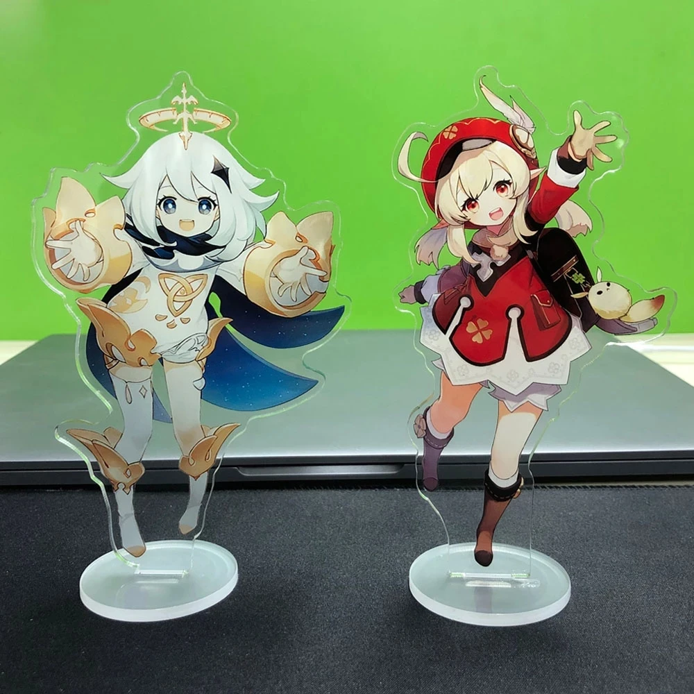 

Hot Game Genshin Impact Zhongli Character Acrylic Figure Stand Model Plate Desk Decor Barbara Cute Standing Sign Great Gifts