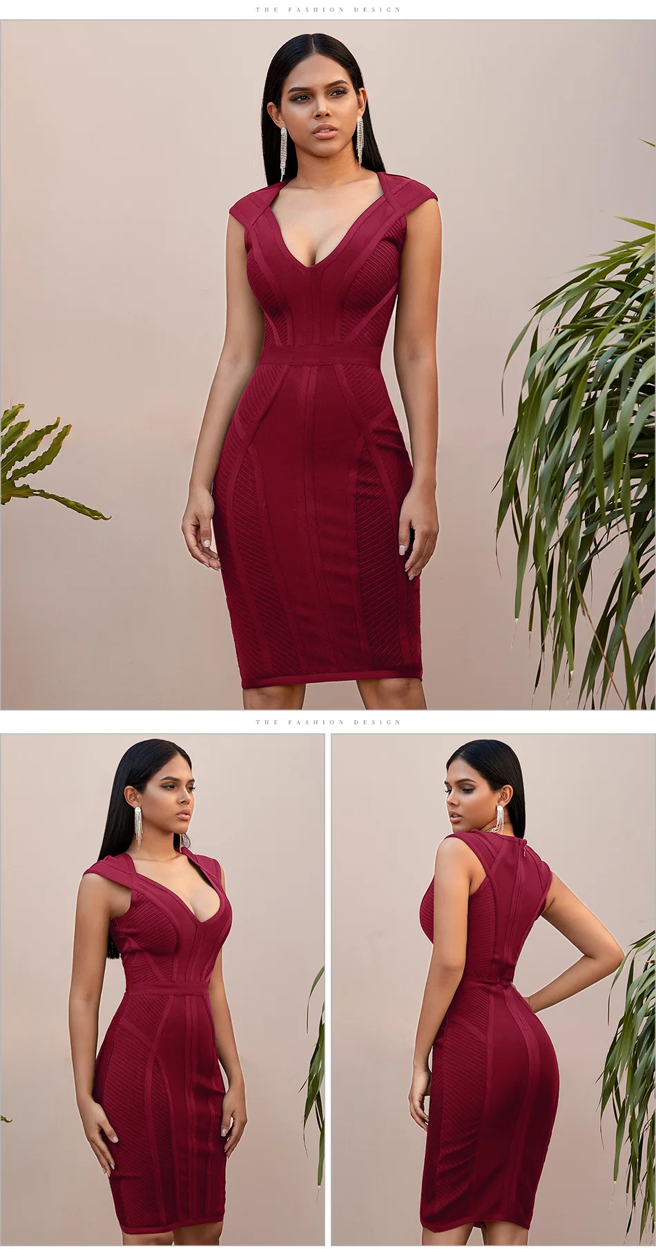 

Dress high end Style Sexy bag buttocks quality rayon bandage dress