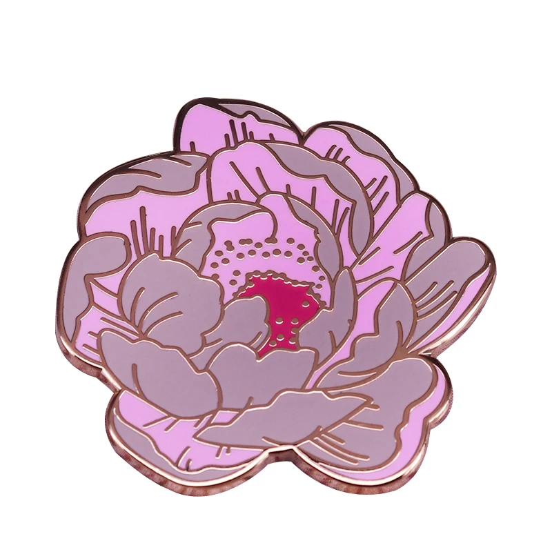 Розовая роза значок великолепный цветок булавка романтическое искусство брошь