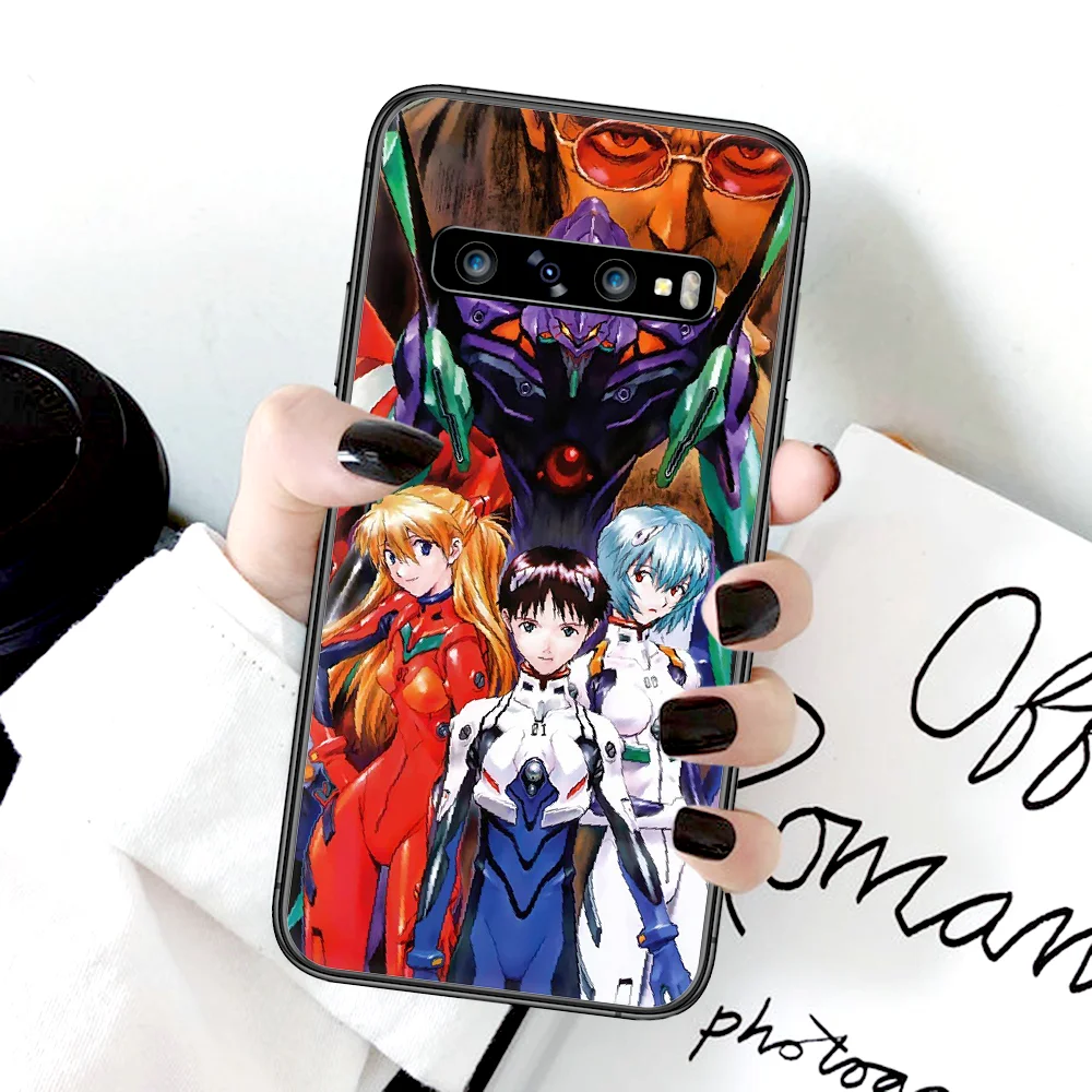 

EVA Japan EVANGELIONN Phone Case For Samsung Galaxy Note S 8 9 10 20 Plus E Lite Uitra black Cell Luxury Prime Pretty Coque Tpu
