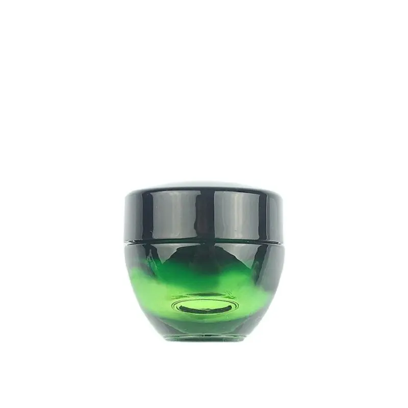 15G purple/green glass cream jar bottle mask eye essence moisturizer gel wax serum skin care cosmetic packing | Красота и здоровье