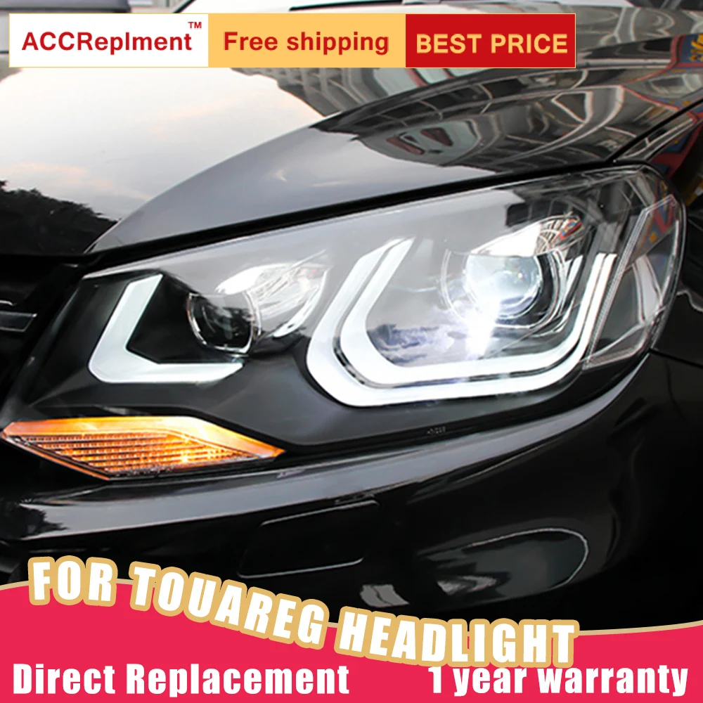 2 шт. светодиодный ные фары для VW Touareg 2011-2014 Автомобильные ангельские глазки