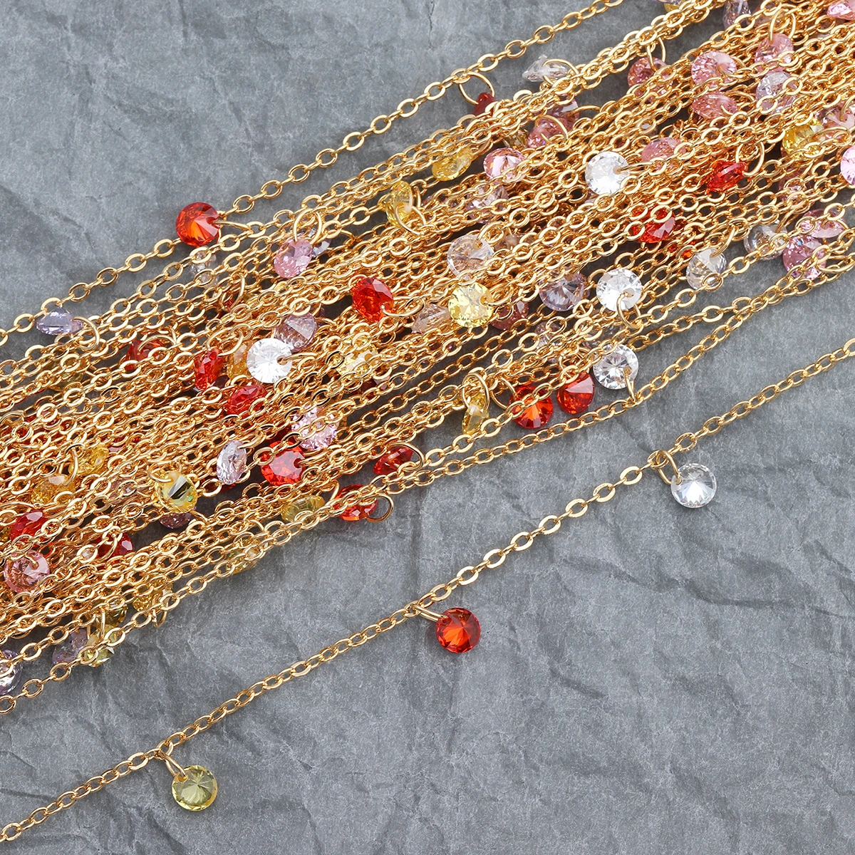 GUFEATHER C45, цепь, ювелирные аксессуары, 18k позолоченные, изготовление ювелирных изделий, ручная работа, ювелирные изделия, diy цепочки ожерелье, 1 м/лот