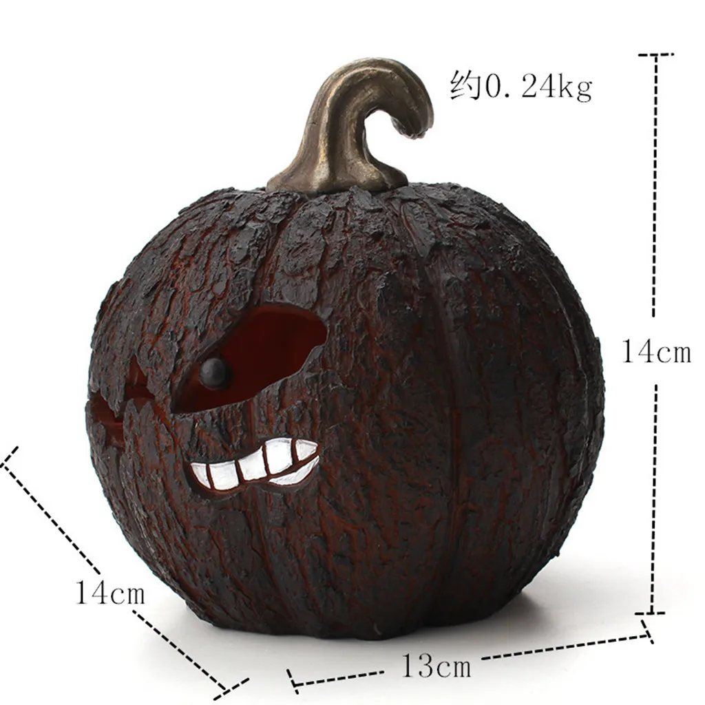 

Halloween Children's Toys Are Fashionable Strange Pumpkin Night Lamp Resin Crack Small Atmosphere Decorative Lamp Portable