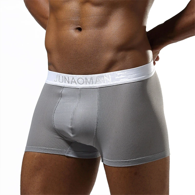

Online Wholesale Men's Light Silk Waistband Underpants Air Holes Design Allows Skin to Breathe Freely Underwear