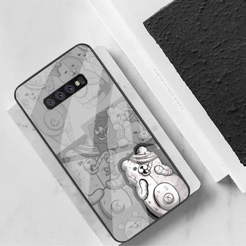 

Anime Danganronpa Monokuma Phone Case Tempered Glass For Samsung S6 7 8 9 10 20 Plus Ultra Note8 9 10 10pro