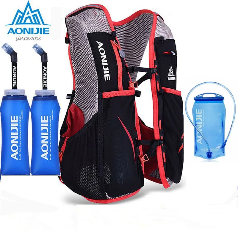 

AONIJIE New C928 5L Hydration Backpack Rucksack Bag Vest Harness For 2L Water Bladder Hiking Camping Running Marathon Race Sport