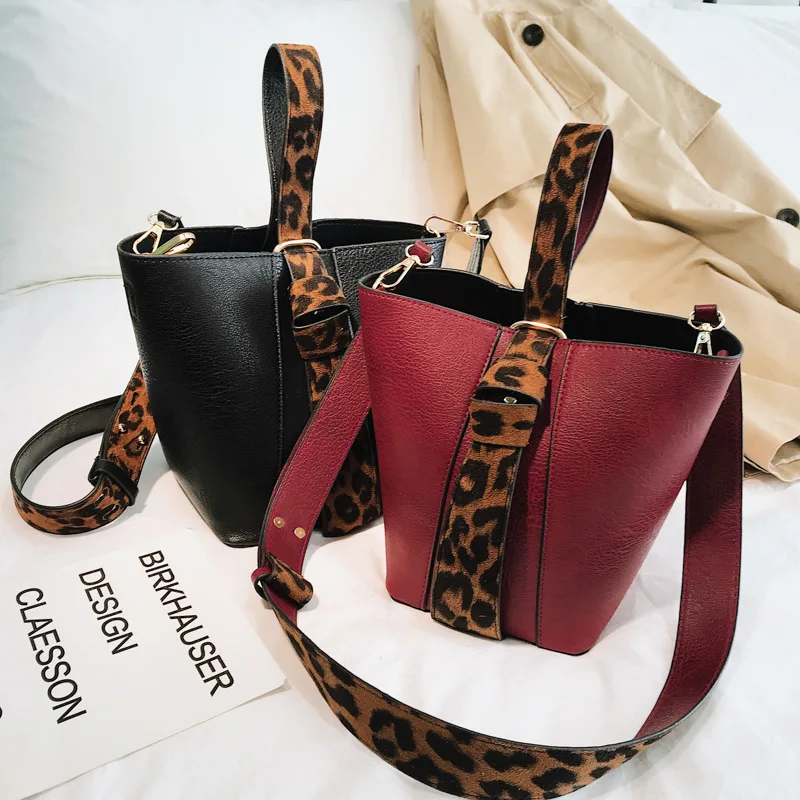 Горячая Распродажа кожаные женские сумки с леопардовым принтом верхними ручками