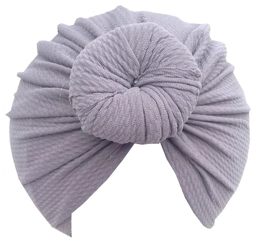 Kids Soft Corn Knotted Turban Elastic Donut Round Cap Beanies Stretch Headband Boy Girls Hair Band Hat Headwraps Headwear FD6636 | Детская