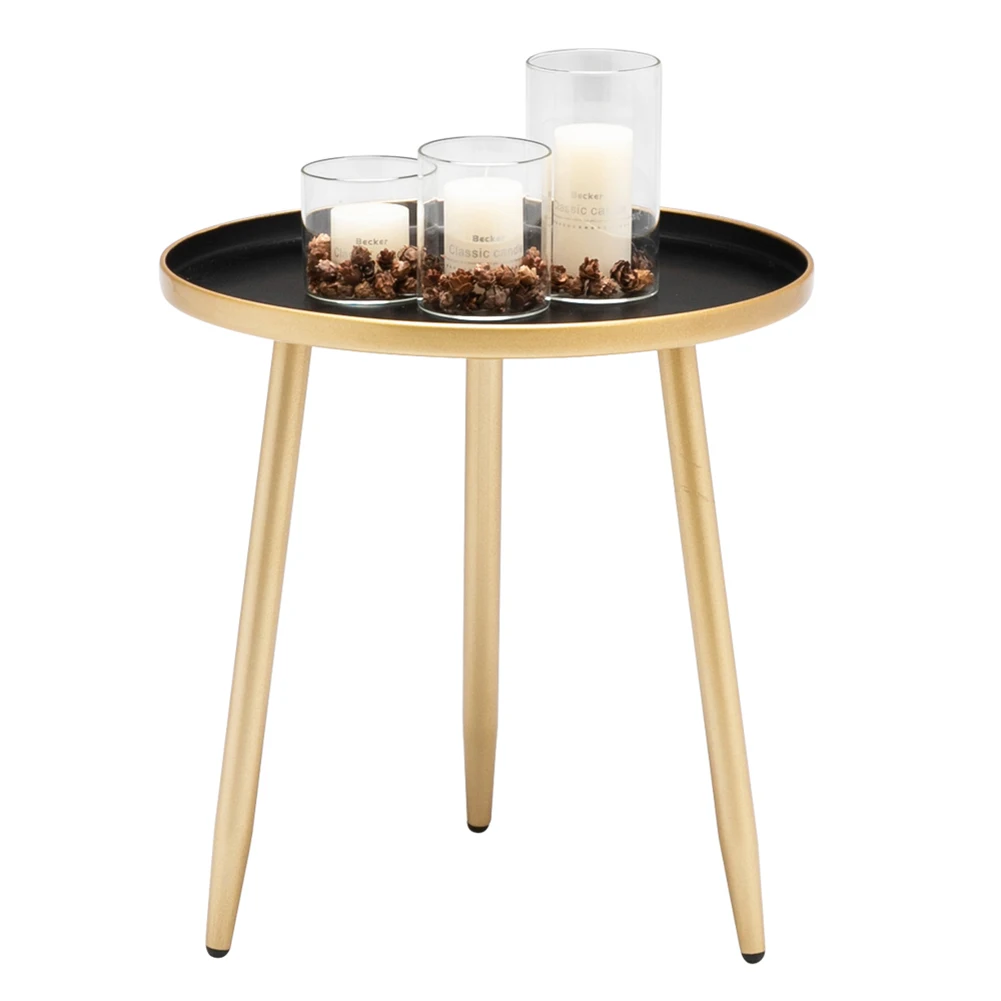 

Round Side Table, Metal End Table, Nightstand Small Tables for Living Room, Sofa Accent Tables, Side Table for Small Spaces