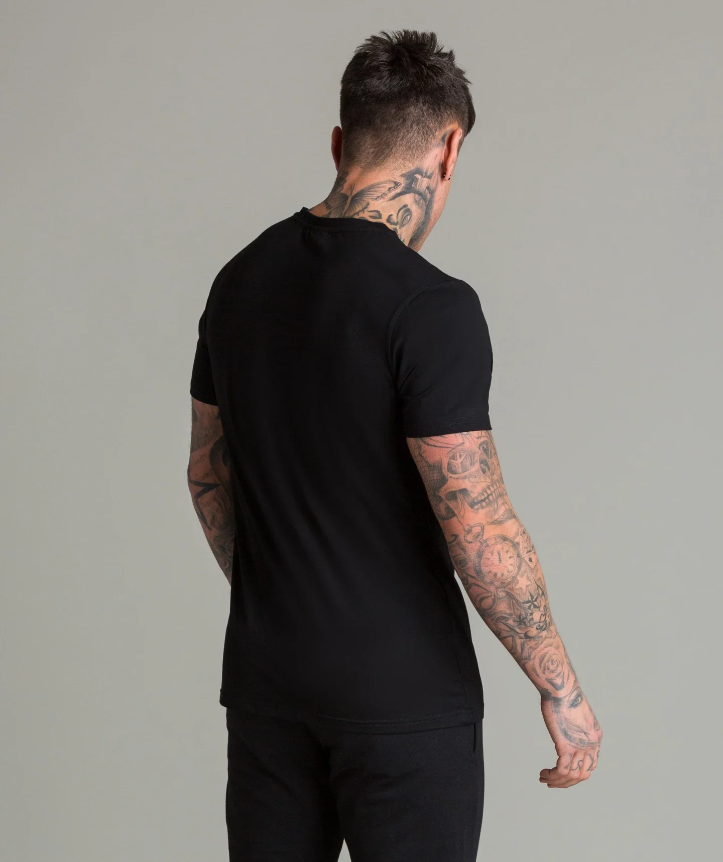 Темный логотип Роза вышивка полосатая Мужская футболка короткий рукав 2019 Лето