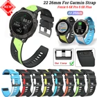 Ремешок для смарт-часов Quickfit, силиконовый браслет для Garmin Fenix 7 7X 6 6X Pro 5 5X Plus 3HR Enduro, 26 22 мм