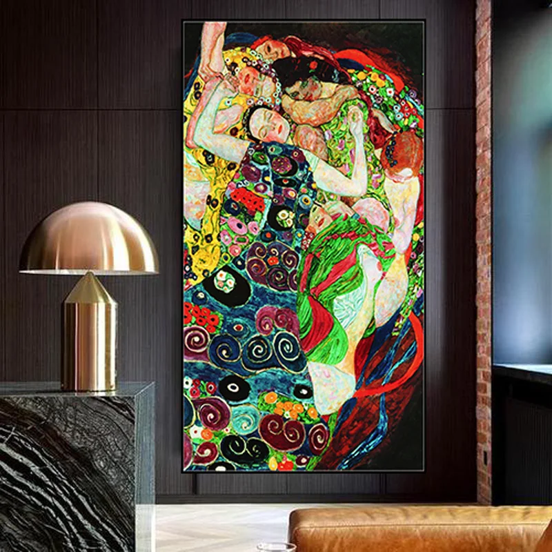 

Pictures On Wall Loft Abstract Figure Painting Modern Decoration for Home Room Frameless Art Prints