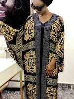 bushra african design dashiki silk beading abaya bandage maxi dress bazin vintage long sleeve robe gowns loose swing lady party