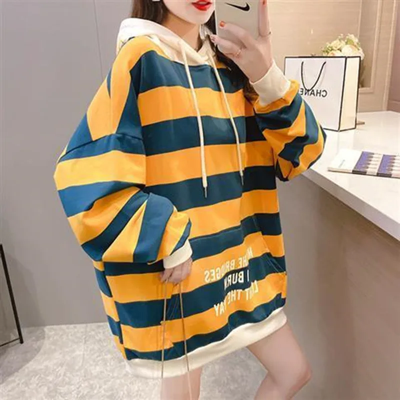 Женская толстовка в стиле Харадзюку Корейская версия свободная тонкая