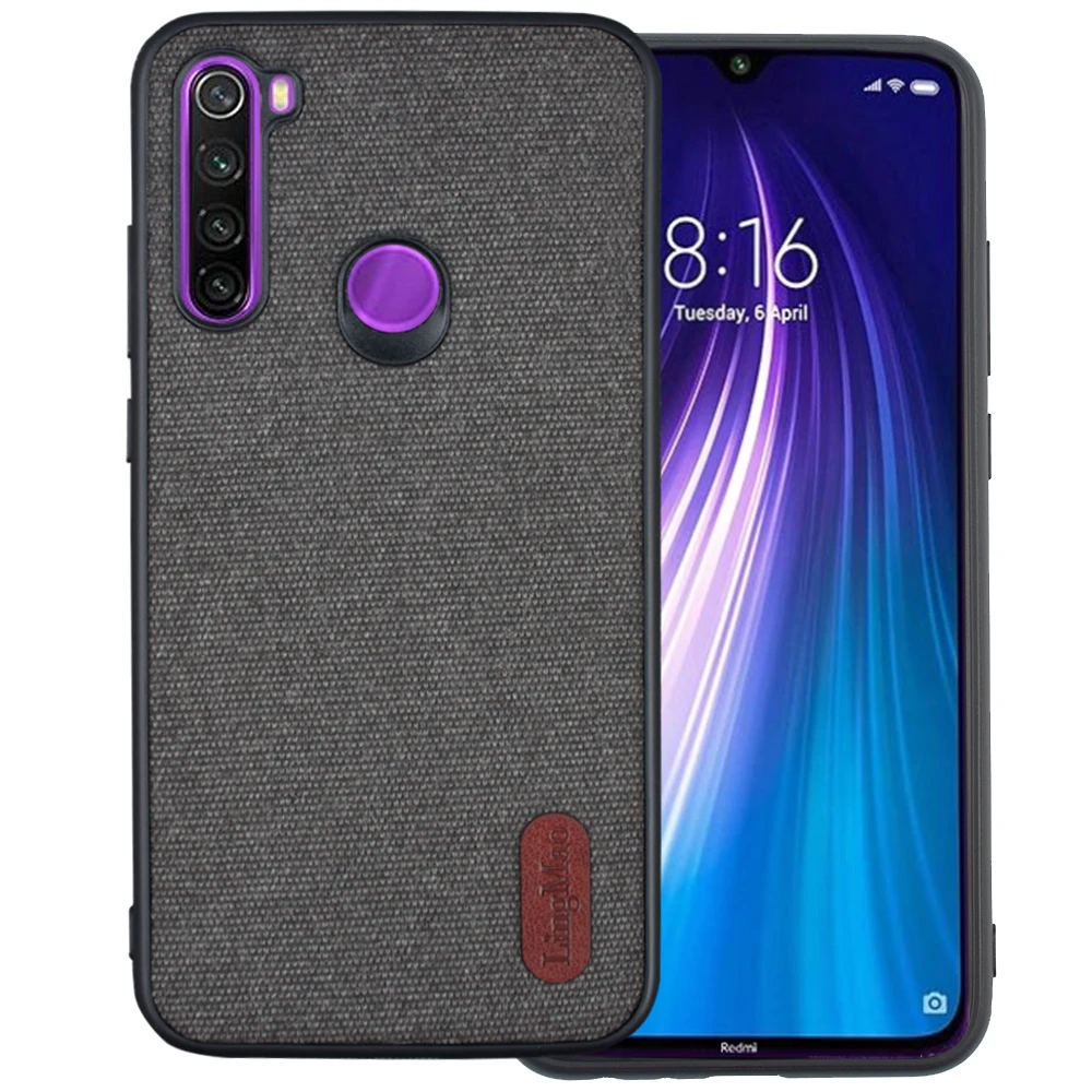 Задняя крышка для Xiaomi Redmi Note 8 чехол телефона зеркальная силиконовая ткань redmi note с
