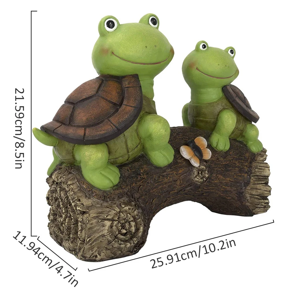 

Turtle Statue Garden Turtle Solar LED Light Animal Figurine Sculpture Resin Decoration For Outdoor Yard Garden Patio Lawn
