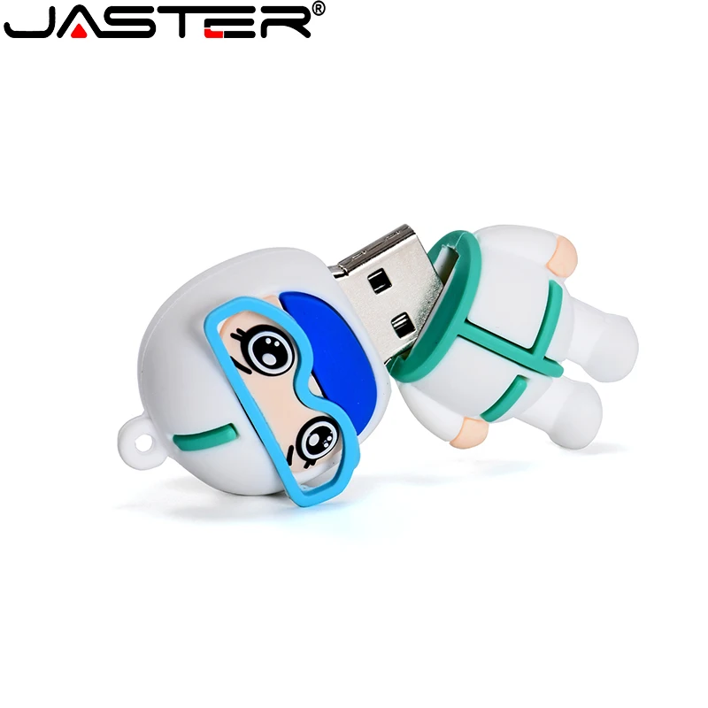 Новый мультяшный USB флеш-накопитель JASTER 4 ГБ 8 16 32 64 128 белый ангел диск 2 0 U