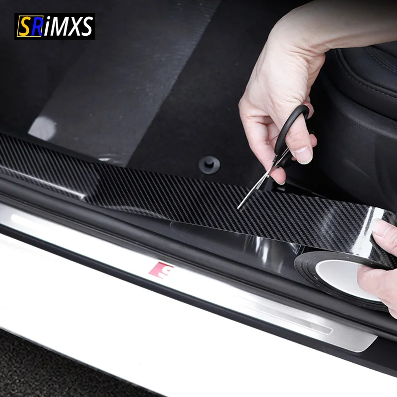 5D защитные полоски для дверей автомобиля защита от царапин на порог углеродное