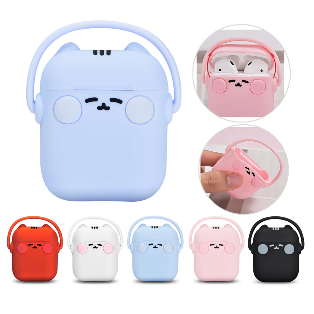 Для Apple Airpods 2 Чехол милый мягкий силиконовый Bluetooth наушники аксессуары защитный чехол для Air pods 1 чехол