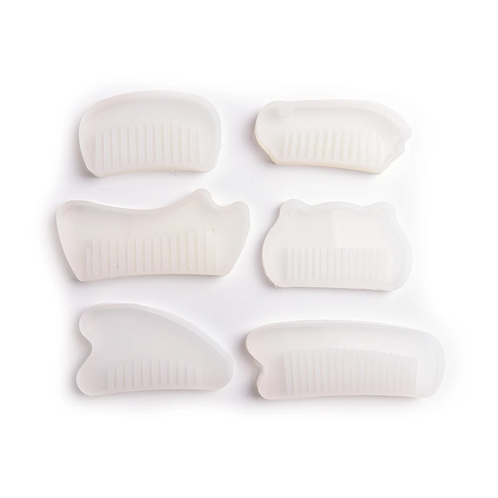 

1pcs Handmade DIY Clear Silicone For Comb Mould For Epoxy Resin With Real Flower Jewelry Tools Resin Molds For Jewelry