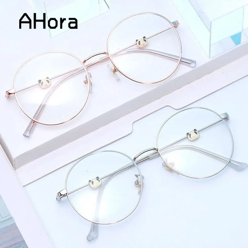 Очки Ahora в металлической оправе для мужчин и женщин модные круглые оптические