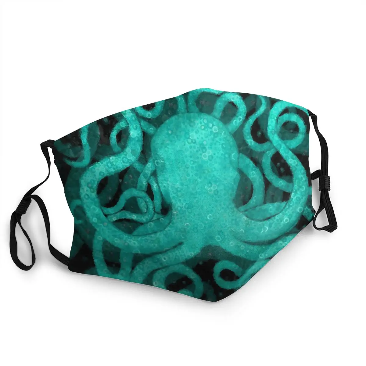 Зеленая Осьминог многоразовая маска для лица с морским животным дикой природы