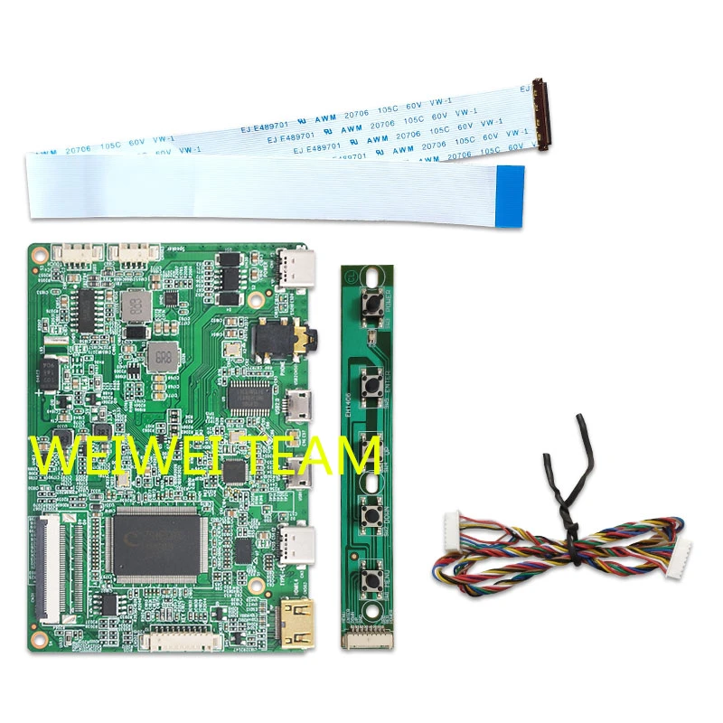 Wiseсoco 15.6-дюймовый дисплей LCD IPS с разрешением 1920X1080 FHD и драйверной платой Edp 30 контактов, типом разъема Type-c USB и наушниками NV156FHM-N42.