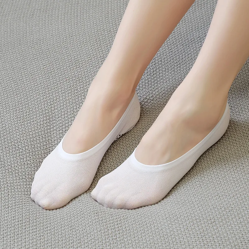 Носки-невидимки Женские однотонные носки-тапочки из смеси хлопка с низким