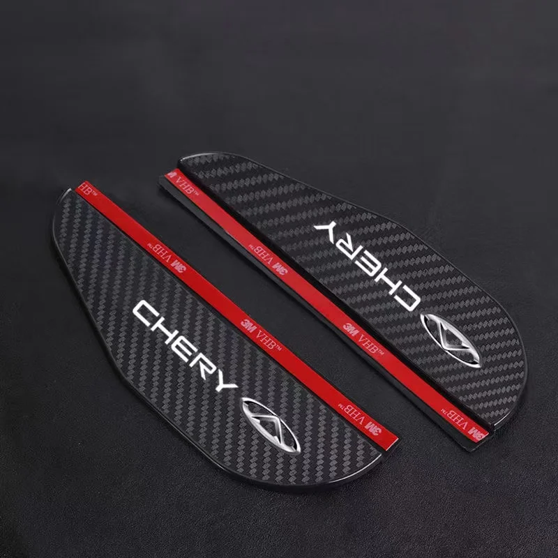 

2 Piece/Pair Carbon Fiber Pattern Auto Rearview Mirror Protector Rain Cover Suitable For CHERY Auto Accessories