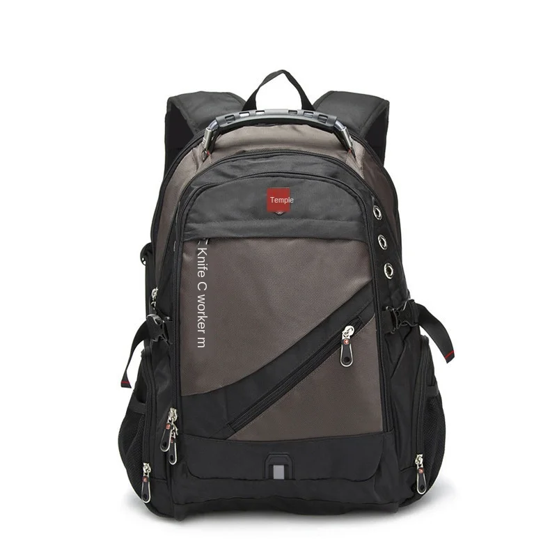 

Oxford Switzerland 17 inch Laptop Backpack men's USB travel waterproof backpack women's Retro schoolbag School Backpack