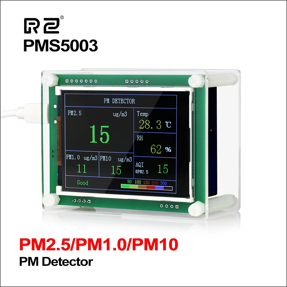 RZ 2," Автомобильный детектор PM2.5 тестер метр монитор качества воздуха домашний газовый термометр анализ для домашнего автомобиля офиса на открытом воздухе