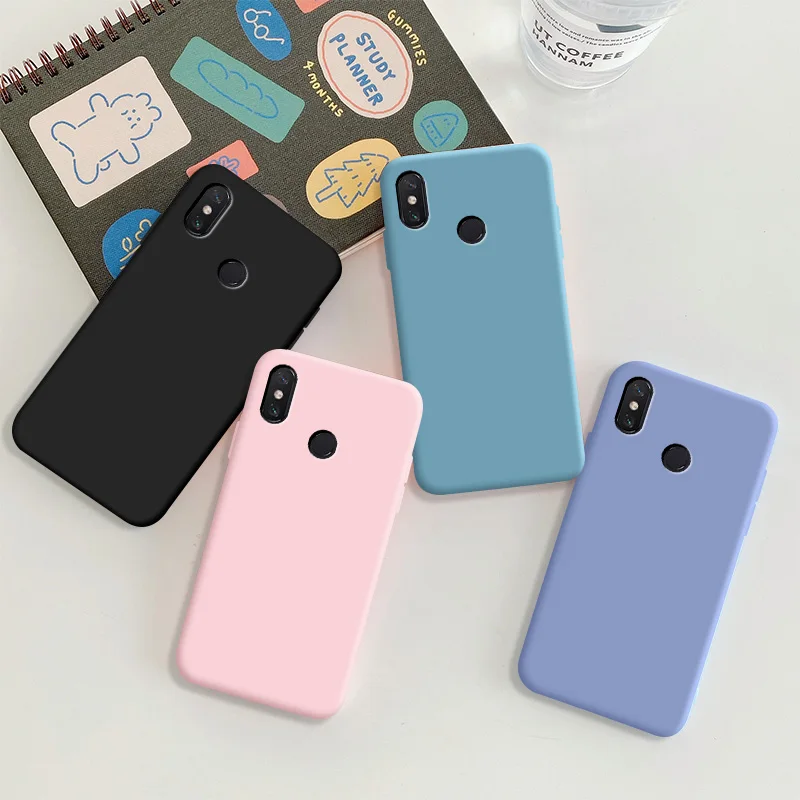 

Case For Xiaomi Max 3 Case Soft TPU Silicone Case Solid Color Protective Phone Shell For Xiaomi Max 3 Back Cover Cases