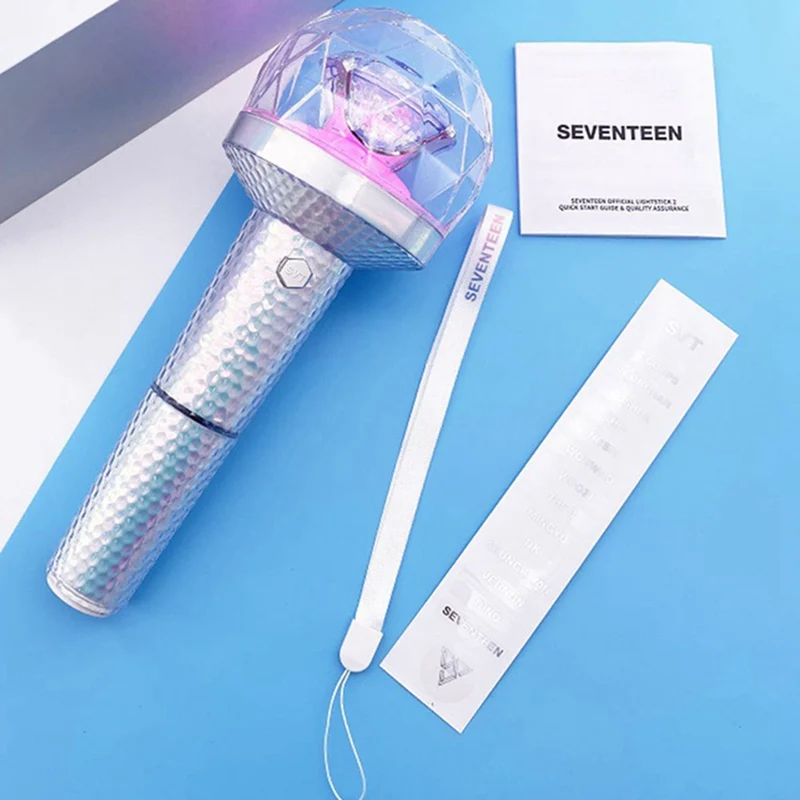 

1PC KPOP SEVENTEEN VER.2 Bluetooth Light Stick Album Concerts Lamp Lightstick Fluorescent Stick Card