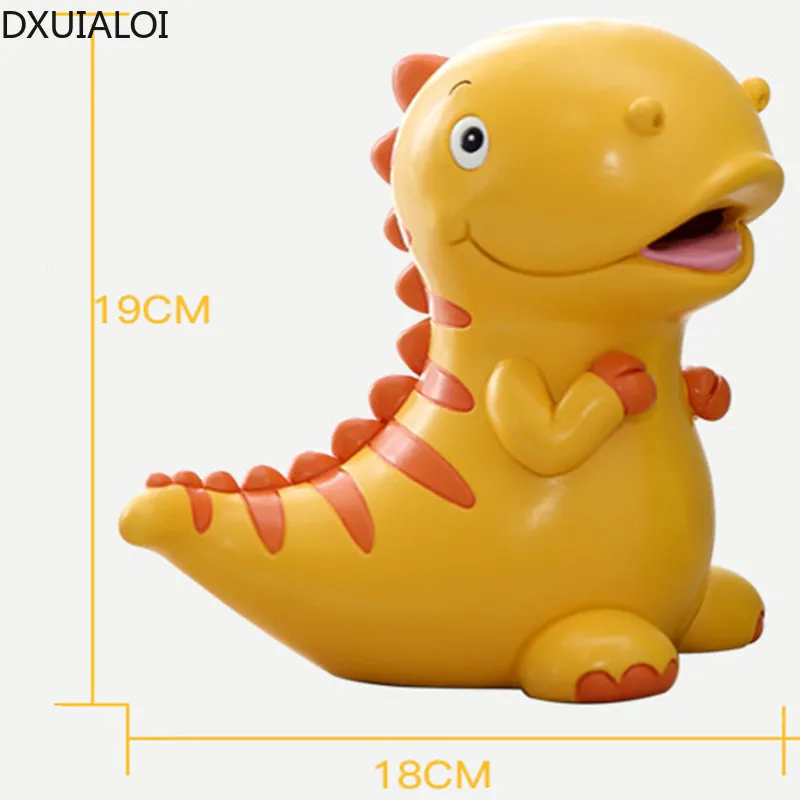 

Home decoration creative piggy bank large dinosaur resin ornaments cartoon student piggy bank children's gift change bank