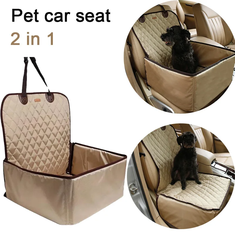 

Dog Car Front Seat Cover Protector for Cars 2 in 1 Carrier for Dogs Folding Cat Car Booster Seat Cover Anti-Slip Pet Car Carrier