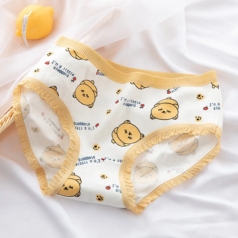 

Women's Underwear Cute Bear Lace Girl's Underwear Cute Cartoon Student's Underwear Women's Underwear Lingerie Cute