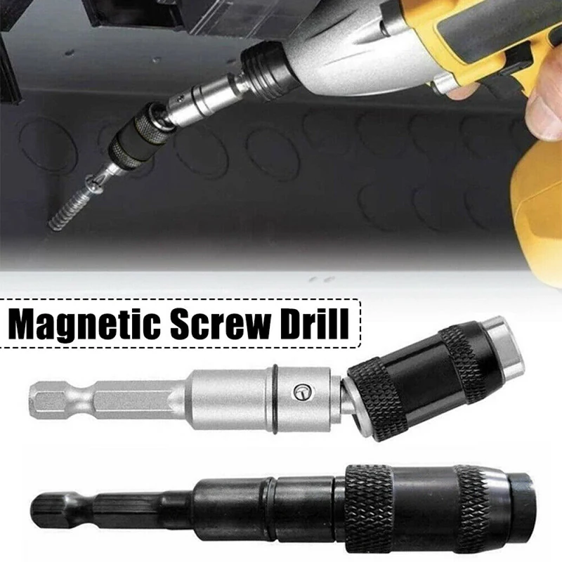 

1 шт. стальной ударный Магнитный поворотный винт держатель наконечника сверла поворотный инструмент удлинитель сверл аксессуары для электроинструмента