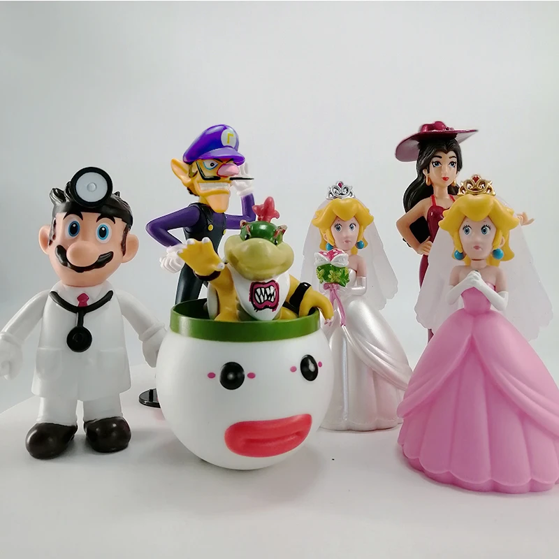 

Super Mario doll doll hand-made ornaments Mario Brothers cartoon game character Luigi Yoshi Bowser Wario Peach birthday gifts