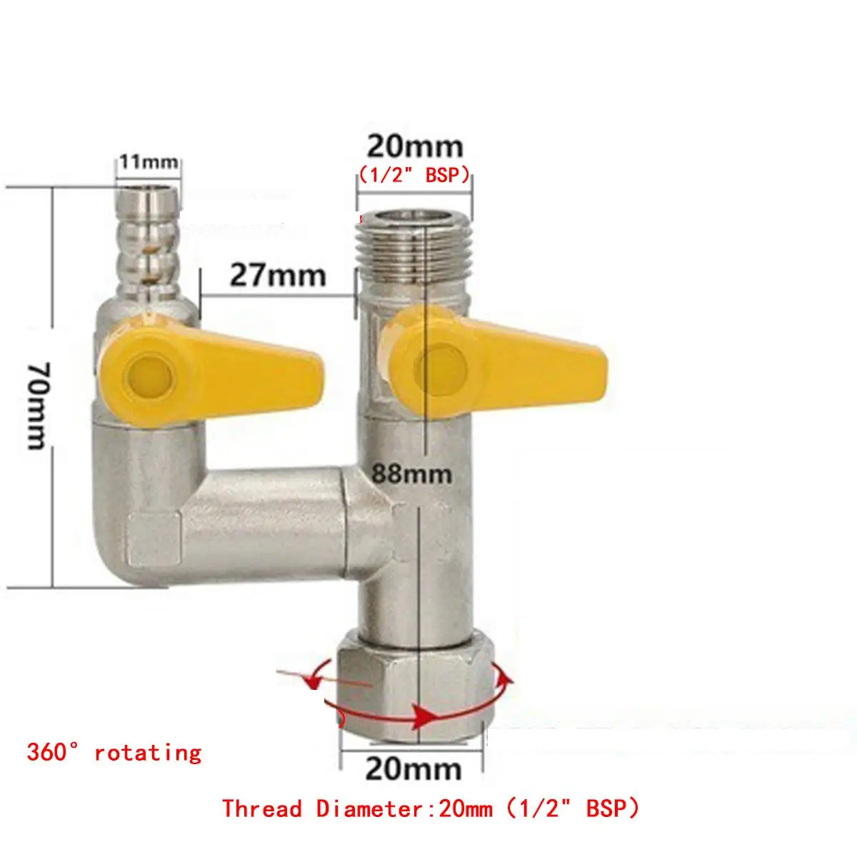 

Металлический шаровой кран DN15 для природного газа