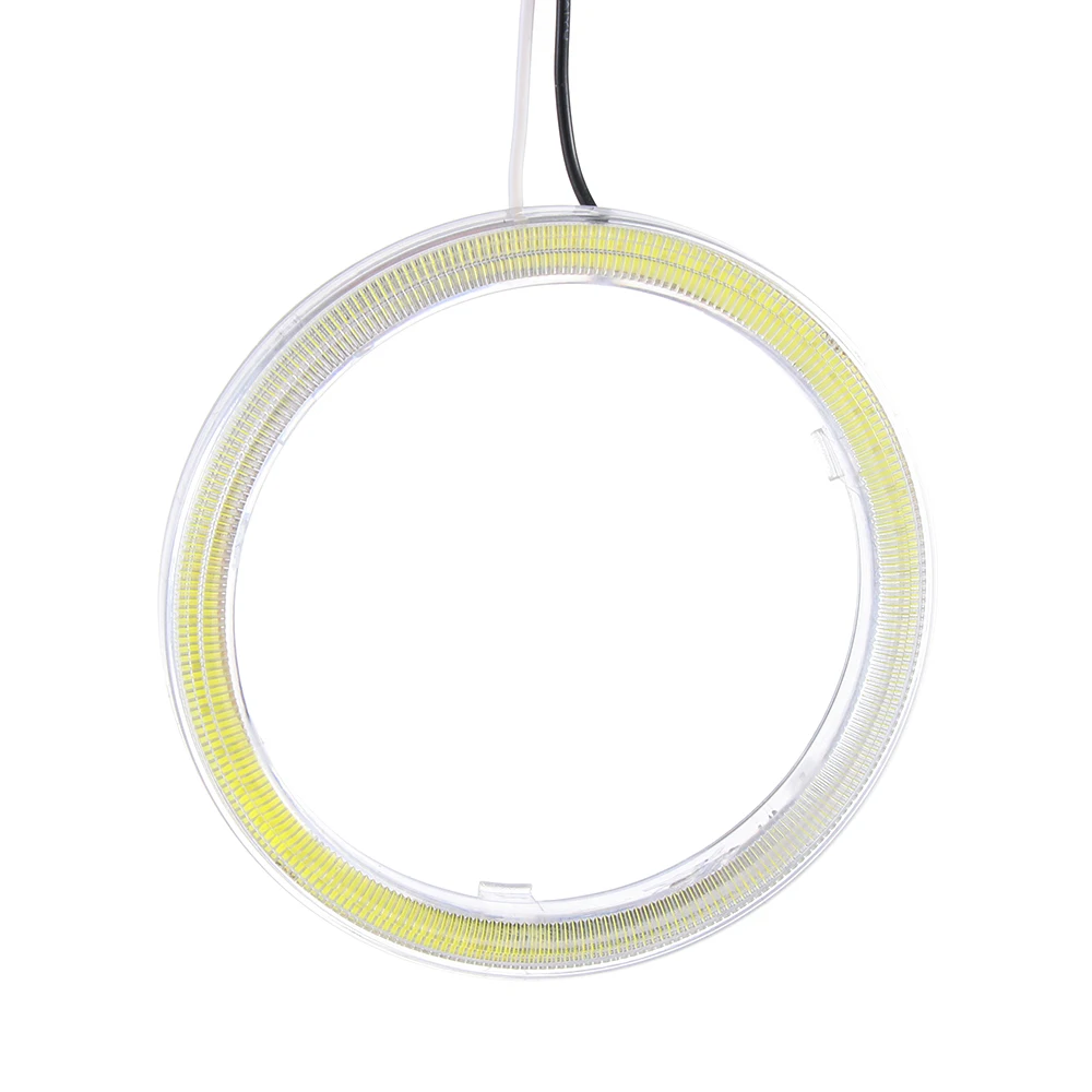 Новые универсальные белые ангельские глазки COB Halo Ring светодиодные фары дальнего